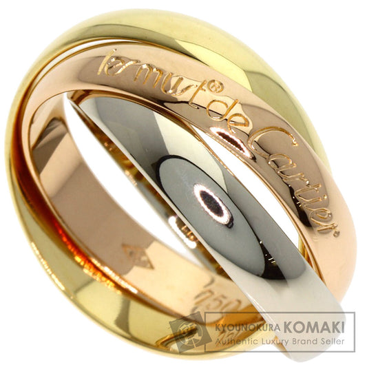 CARTIER Trinity #48 Ring K18 Yellow Gold 18K Pink GoldLadies [Used]