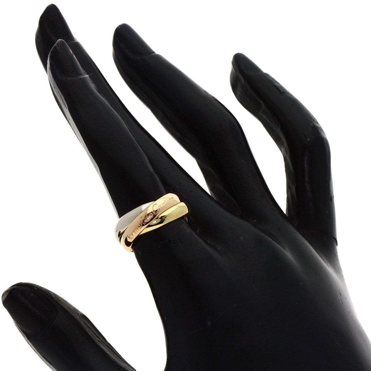 CARTIER Trinity #48 Ring K18 Yellow Gold 18K Pink GoldLadies [Used]