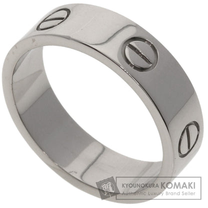 CARTIER love ring#60 Ring K18 White Gold Ladies [Used]