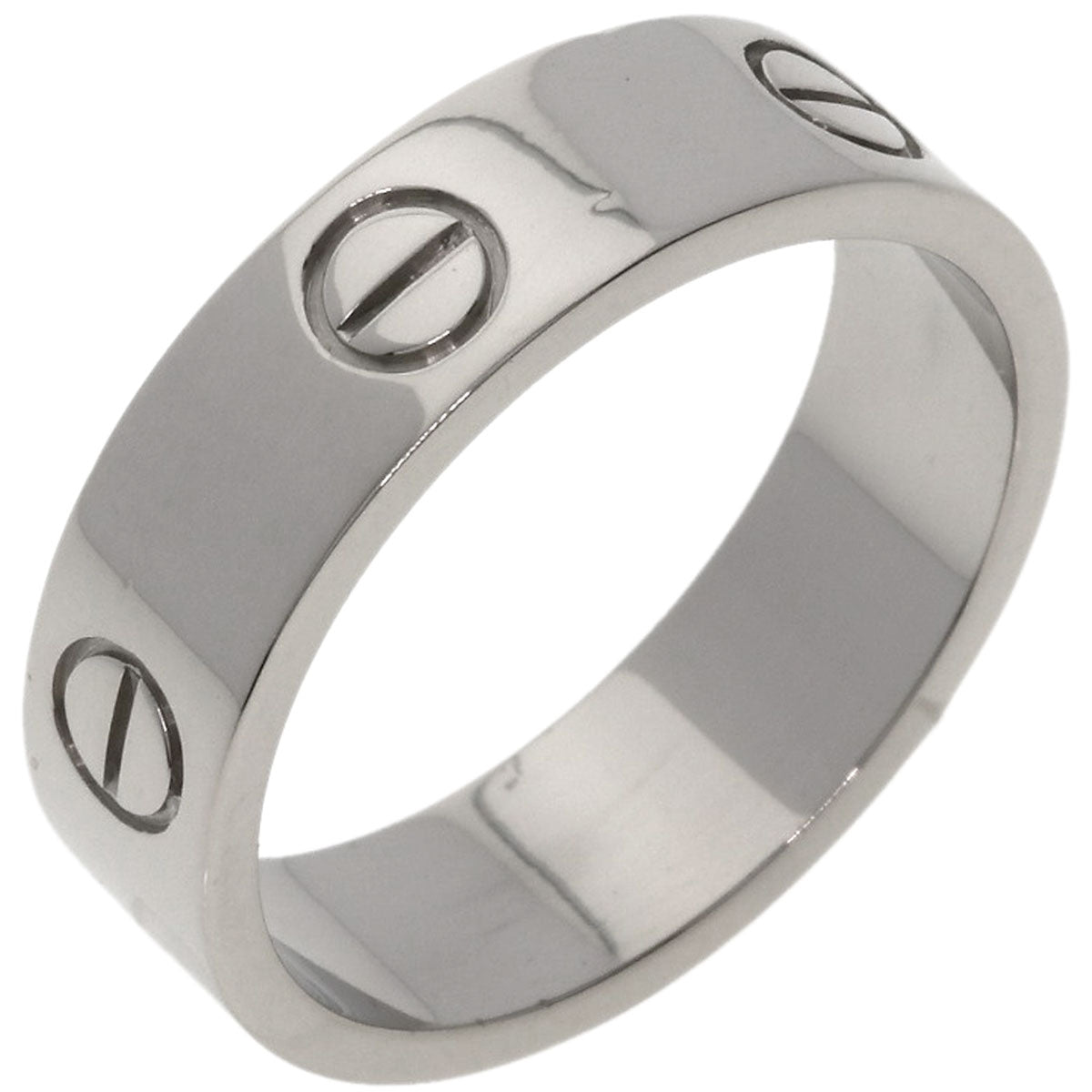 CARTIER love ring#60 Ring K18 White Gold Ladies [Used]