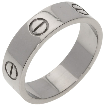 CARTIER love ring#60 Ring K18 White Gold Ladies [Used]