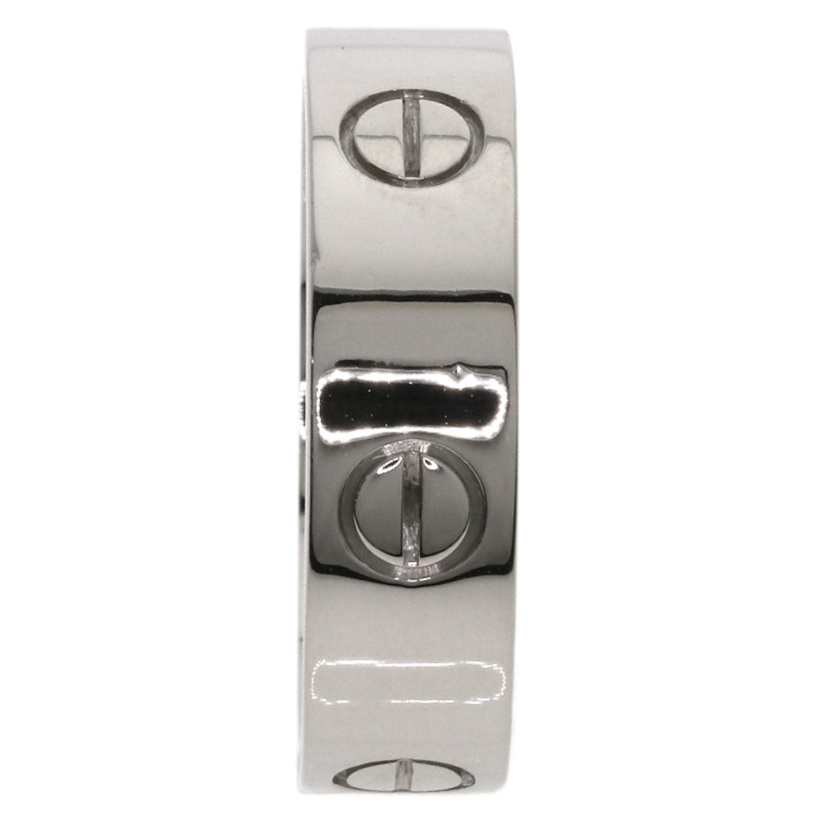 CARTIER love ring#60 Ring K18 White Gold Ladies [Used]