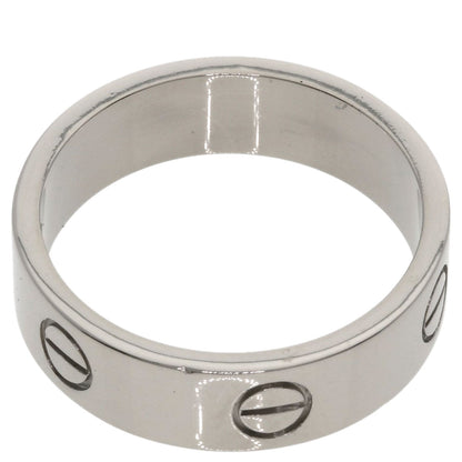 CARTIER love ring#60 Ring K18 White Gold Ladies [Used]