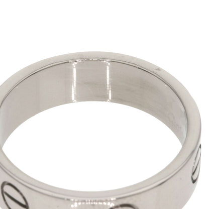 CARTIER love ring#60 Ring K18 White Gold Ladies [Used]
