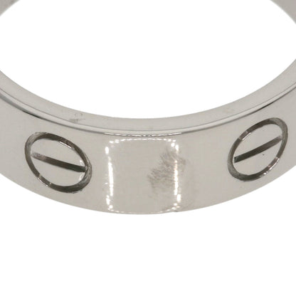 CARTIER love ring#60 Ring K18 White Gold Ladies [Used]
