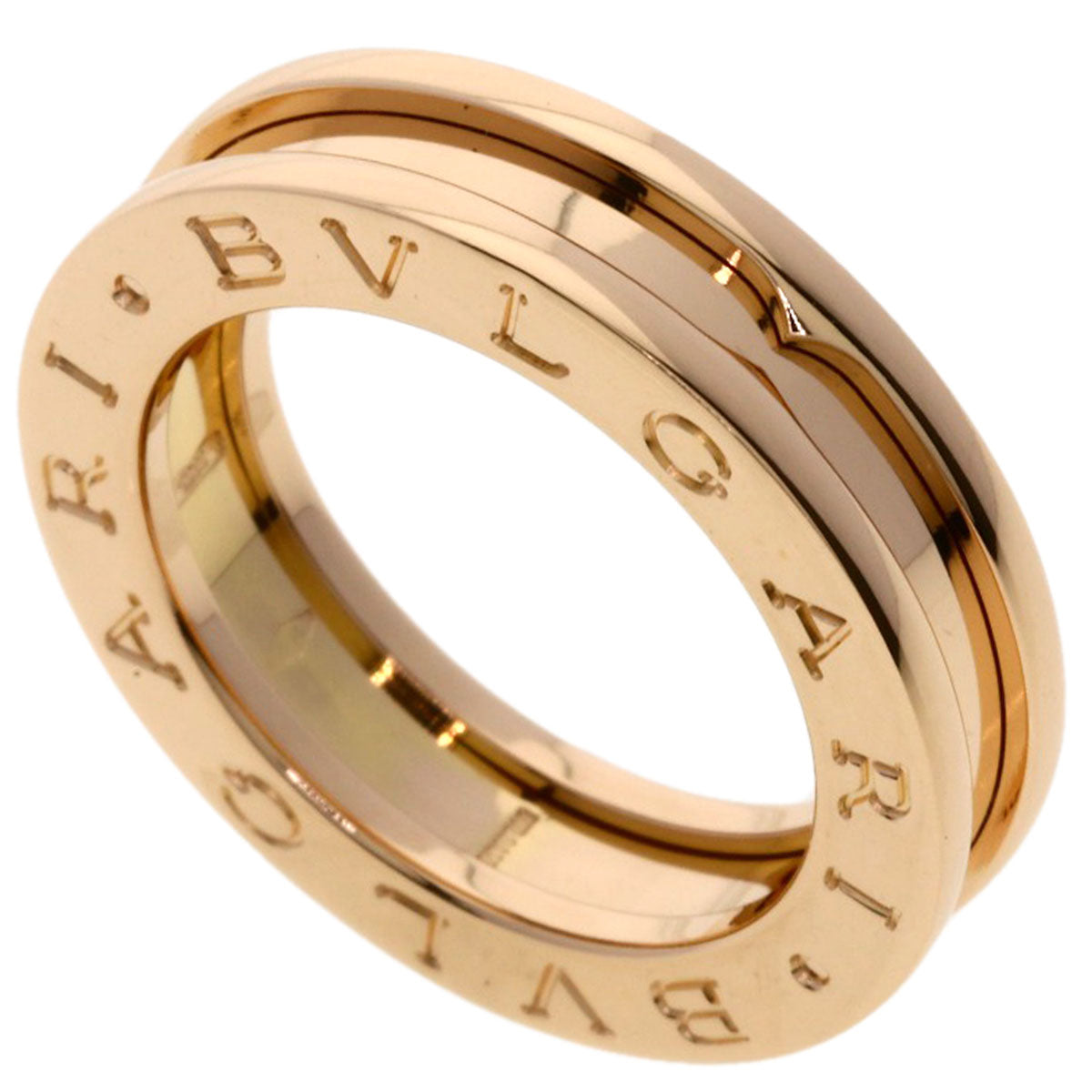 BVLGARI B.zero1 1 Band #47 Ring K18 Pink Gold Ladies [Used]
