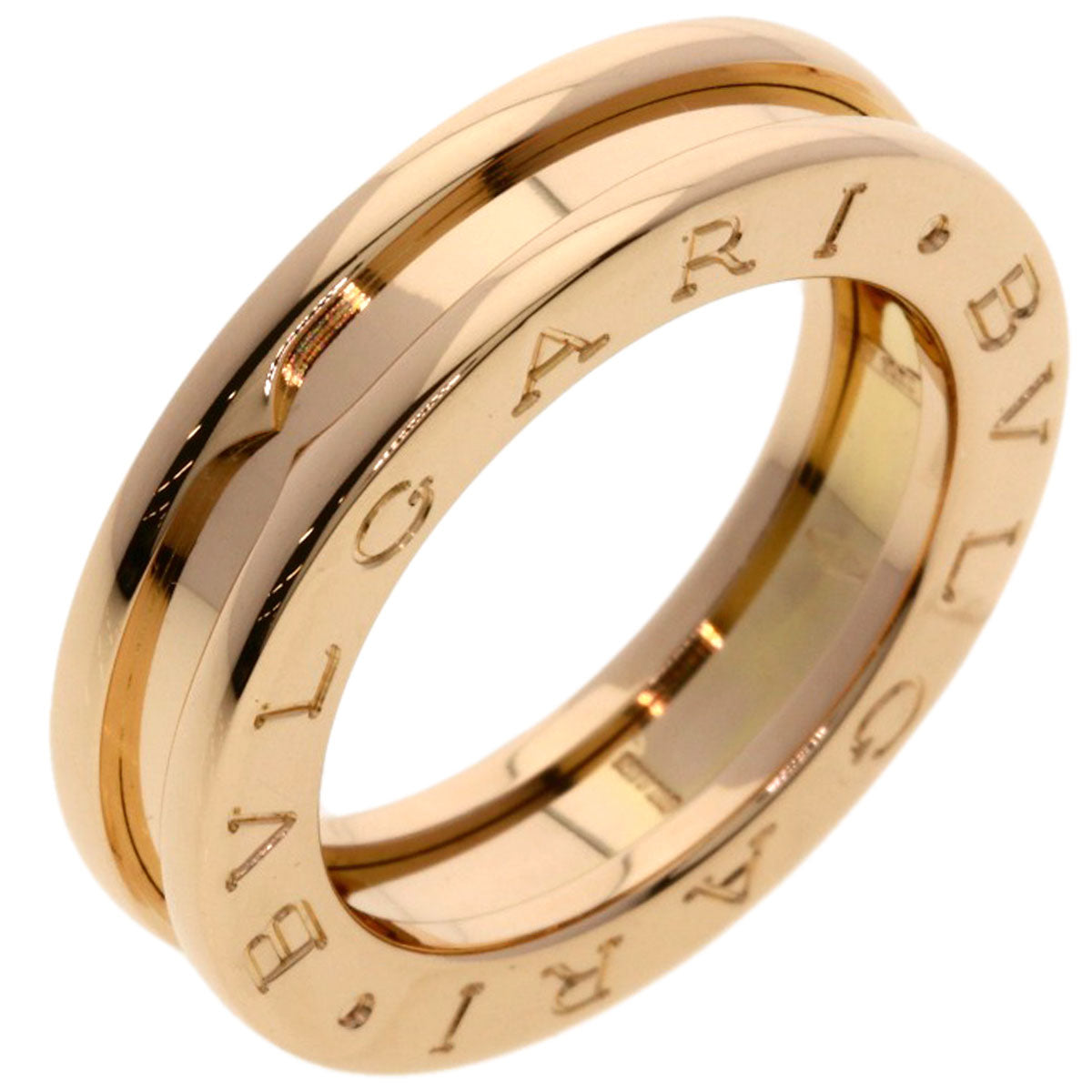 BVLGARI B.zero1 1 Band #47 Ring K18 Pink Gold Ladies [Used]
