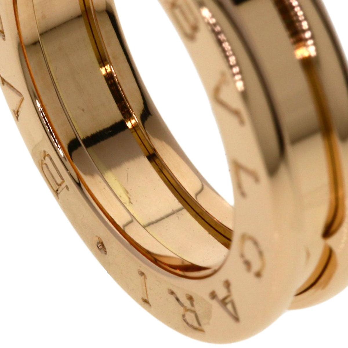BVLGARI B.zero1 1 Band #47 Ring K18 Pink Gold Ladies [Used]