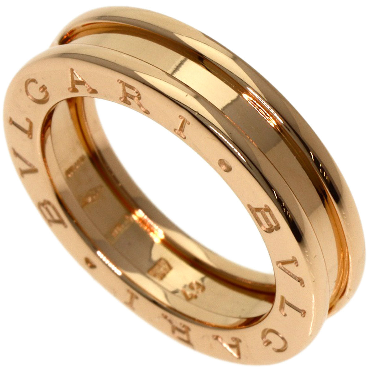 BVLGARI B.zero1 1 band #49 Ring K18 Pink Gold Ladies [Used]
