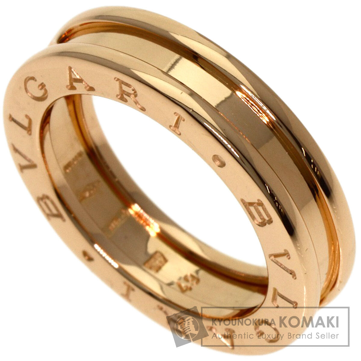 BVLGARI B.zero1 1 band #49 Ring K18 Pink Gold Ladies [Used]