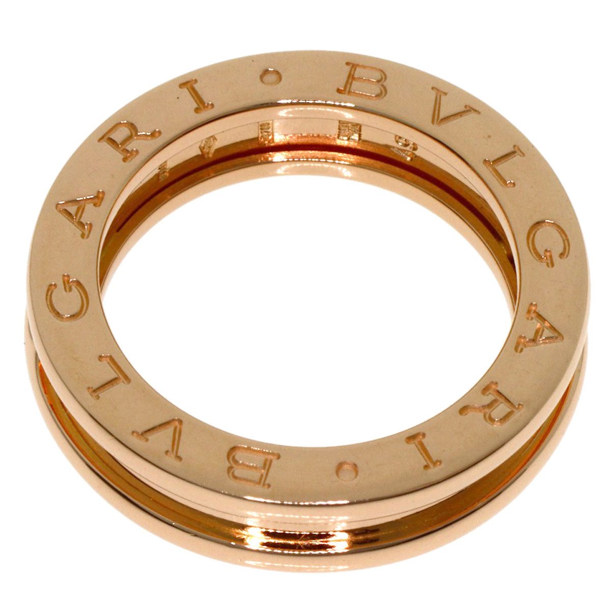 BVLGARI B.zero1 1 band #49 Ring K18 Pink Gold Ladies [Used]