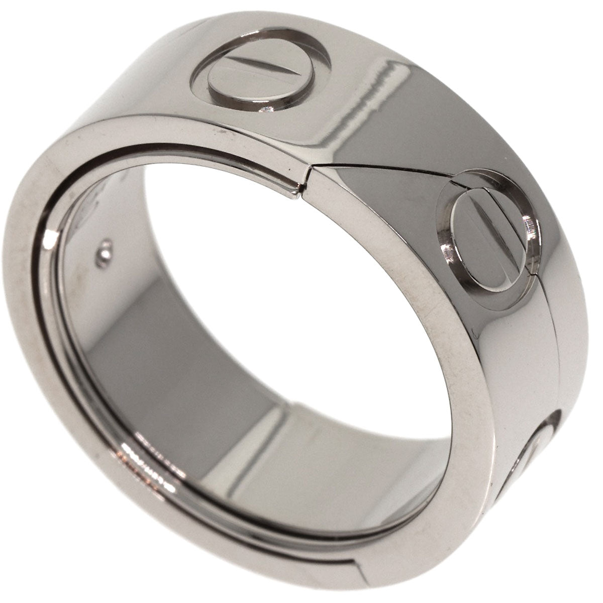 CARTIER Astro love ring # 50 Ring K18 White Gold Ladies [Used]