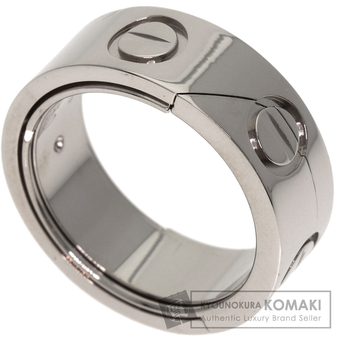 CARTIER Astro love ring # 50 Ring K18 White Gold Ladies [Used]