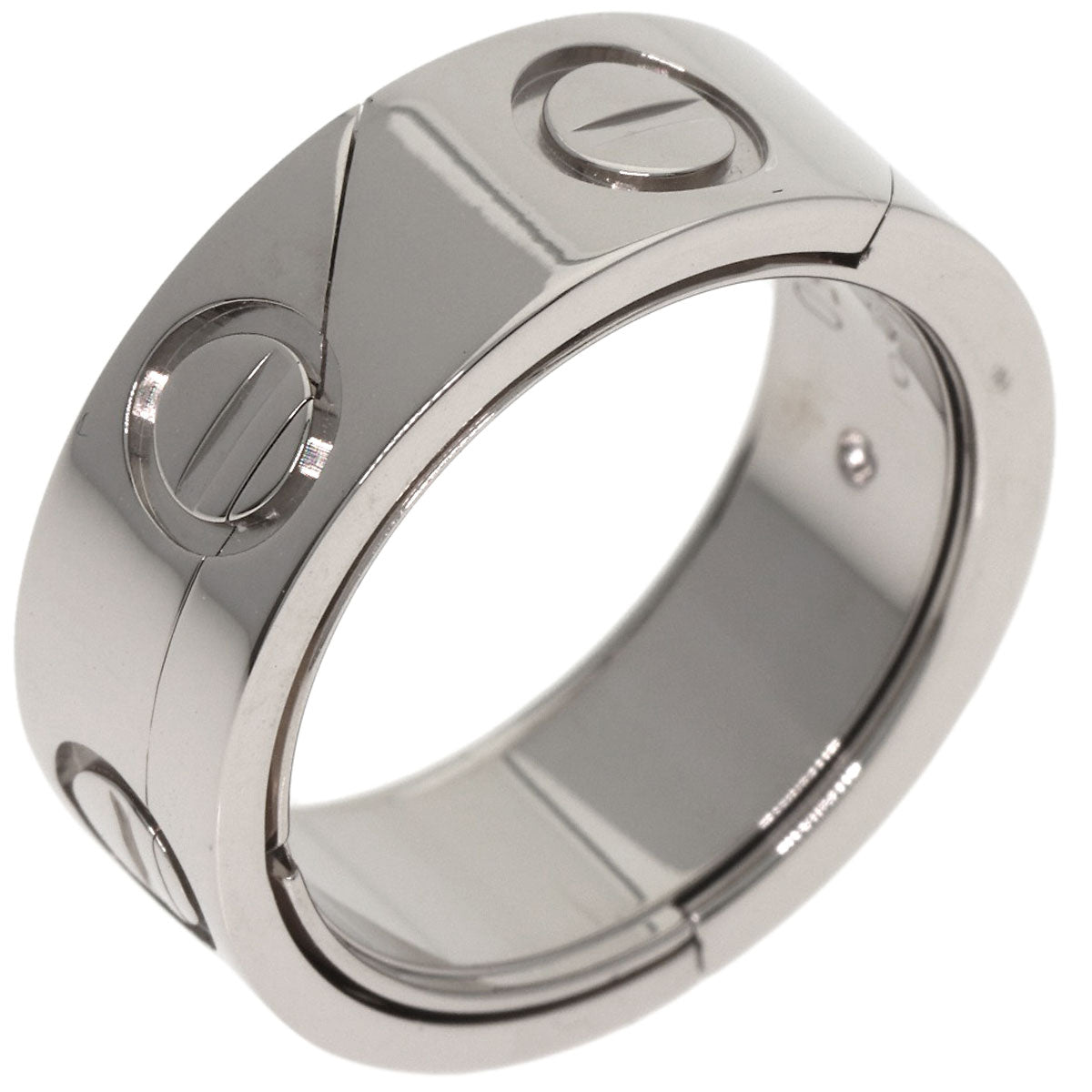 CARTIER Astro love ring # 50 Ring K18 White Gold Ladies [Used]