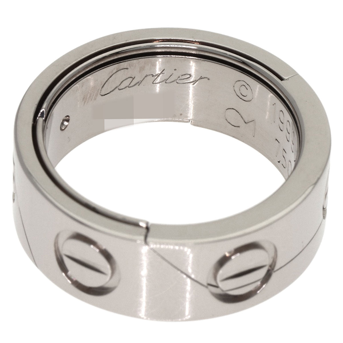 CARTIER Astro love ring # 50 Ring K18 White Gold Ladies [Used]