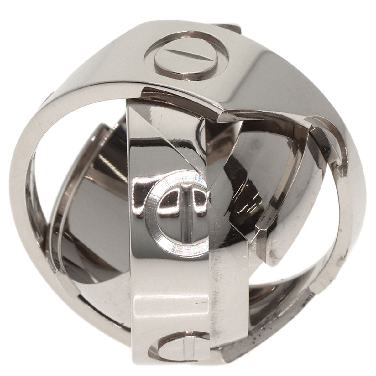 CARTIER Astro love ring # 50 Ring K18 White Gold Ladies [Used]
