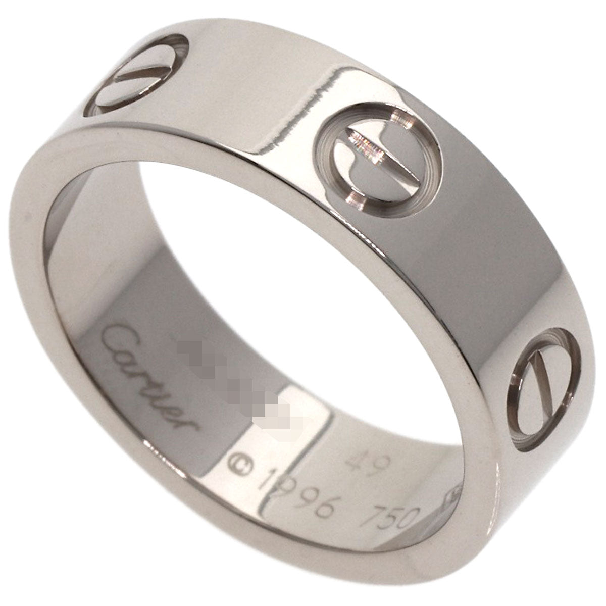 CARTIER love ring #49 Ring K18 White Gold Ladies [Used]