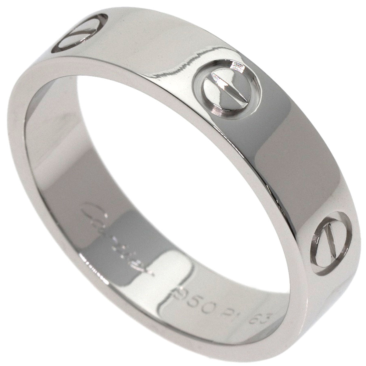 CARTIER love ring #63 Ring Platinum PT950 unisex [Used]