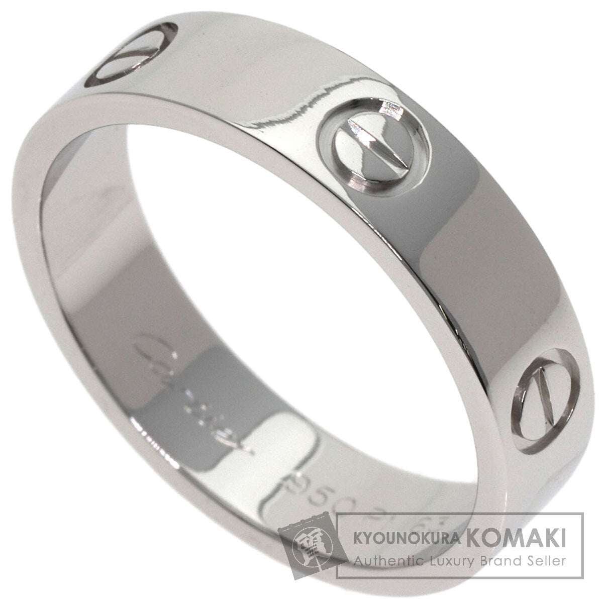 CARTIER love ring #63 Ring Platinum PT950 unisex [Used]