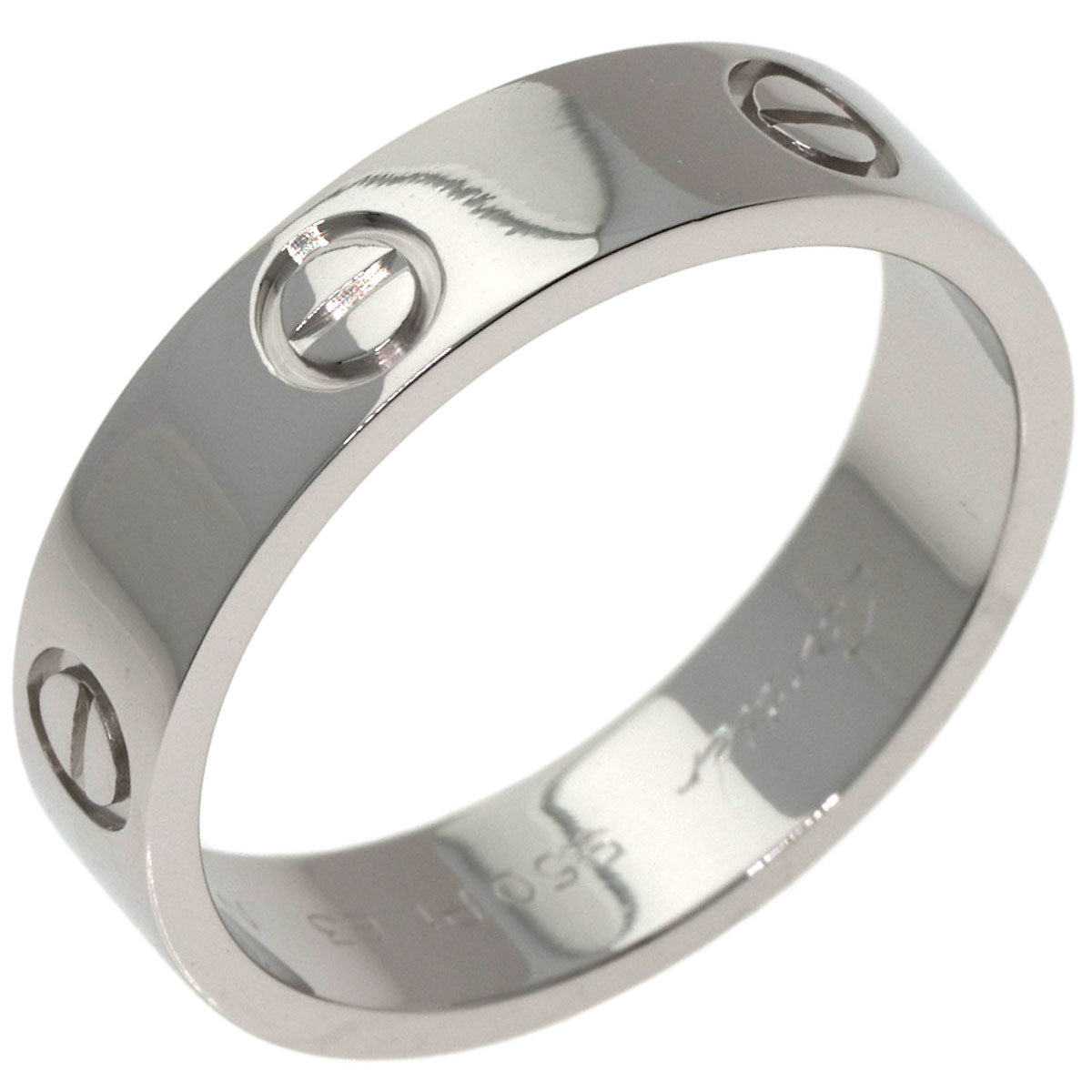 CARTIER love ring #63 Ring Platinum PT950 unisex [Used]