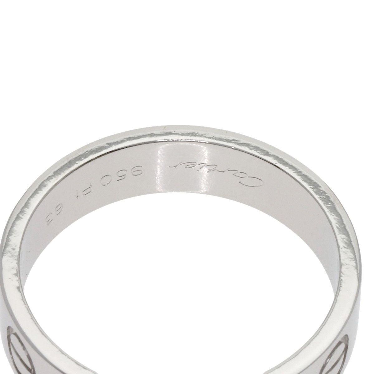 CARTIER love ring #63 Ring Platinum PT950 unisex [Used]