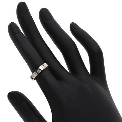 CARTIER mini love ring #47 Ring K18 White Gold Ladies [Used]