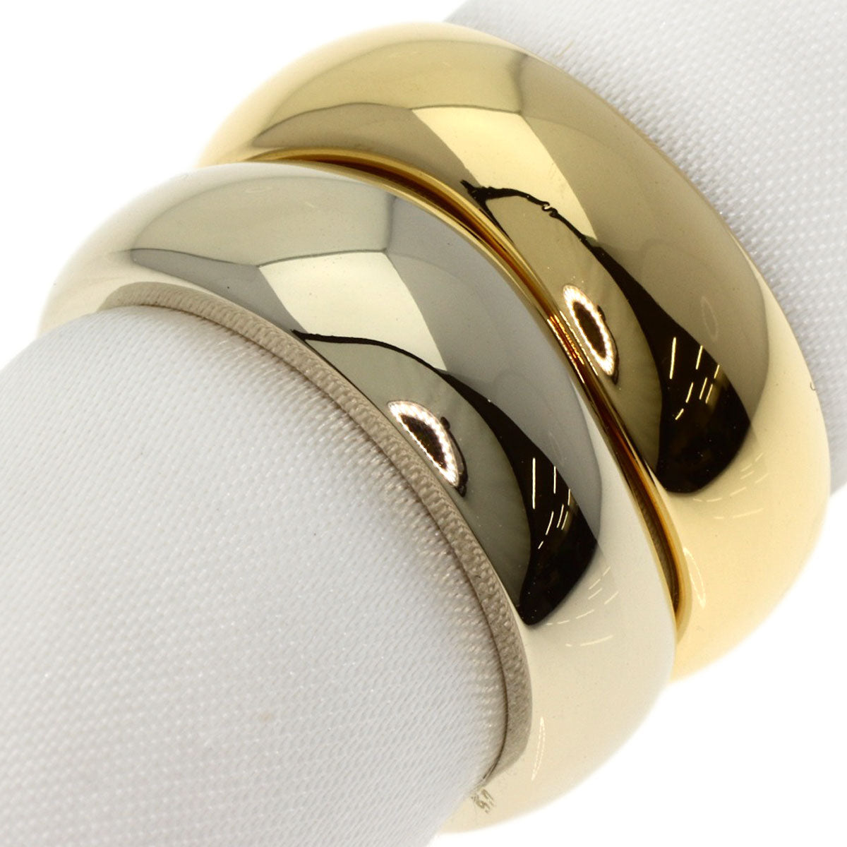 CARTIER Love milling # 50 Ring K18 Yellow Gold K18 White GoldLadies [Used]