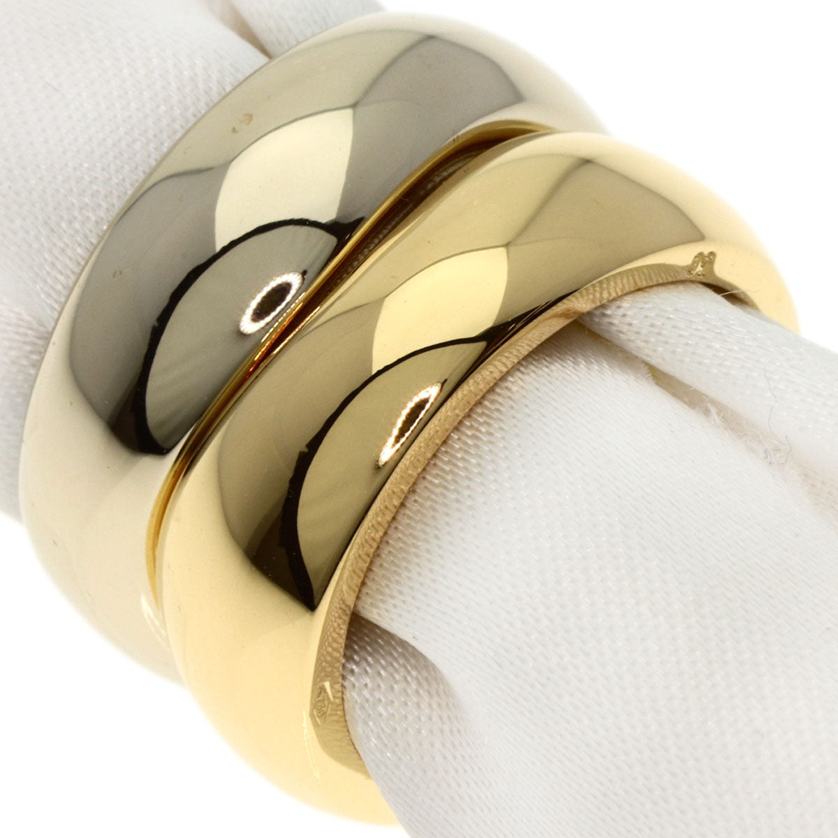 CARTIER Love milling # 50 Ring K18 Yellow Gold K18 White GoldLadies [Used]