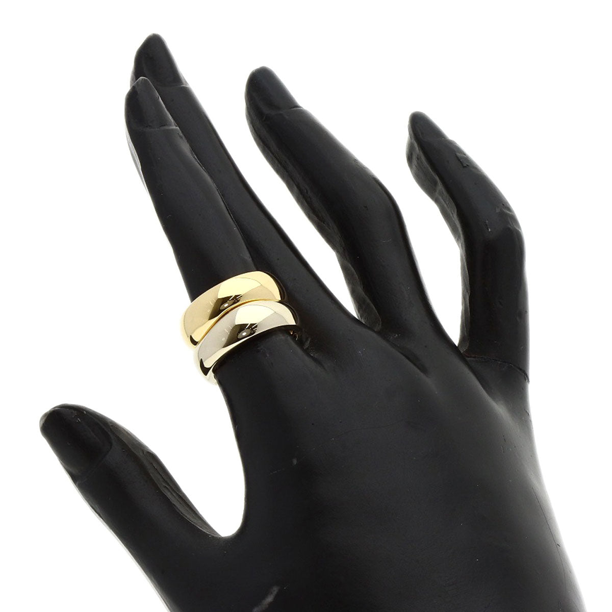 CARTIER Love milling # 50 Ring K18 Yellow Gold K18 White GoldLadies [Used]