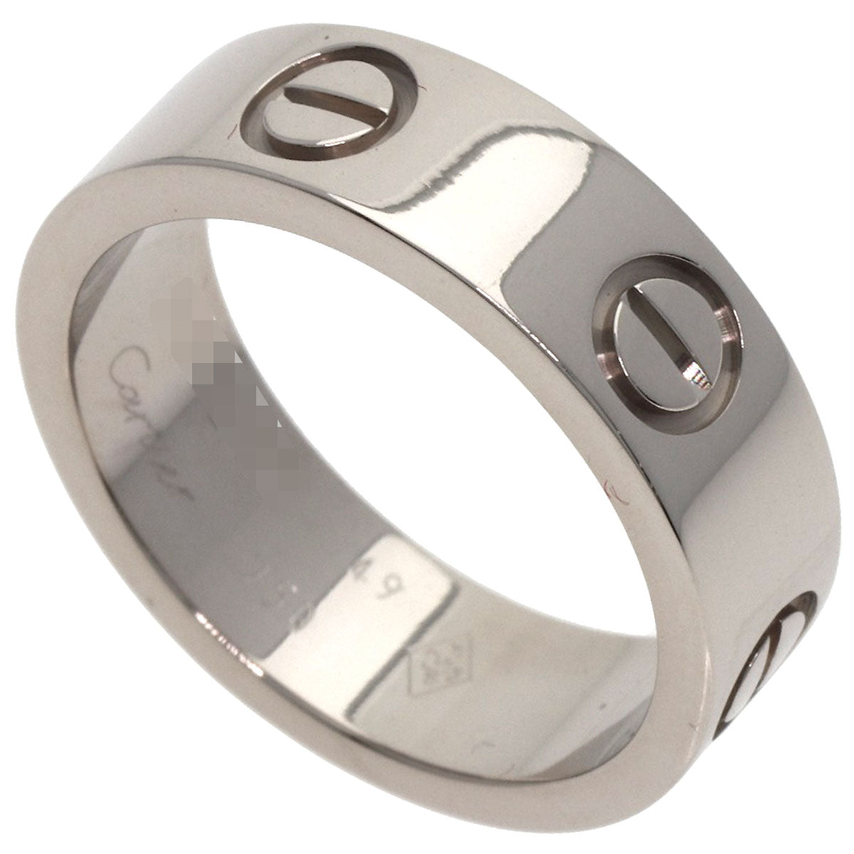 CARTIER love ring #49 Ring K18 White Gold Ladies [Used]