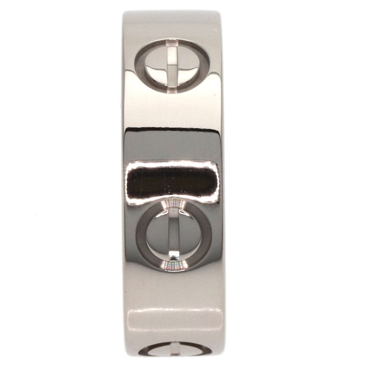 CARTIER love ring #49 Ring K18 White Gold Ladies [Used]