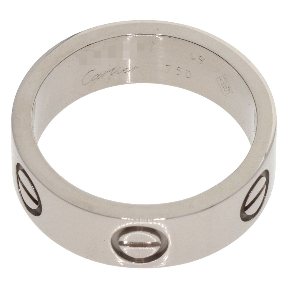 CARTIER love ring #49 Ring K18 White Gold Ladies [Used]