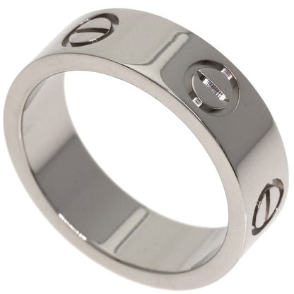 CARTIER love ring #50 Ring K18 White Gold Ladies [Used]