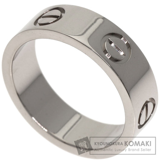 CARTIER love ring #50 Ring K18 White Gold Ladies [Used]