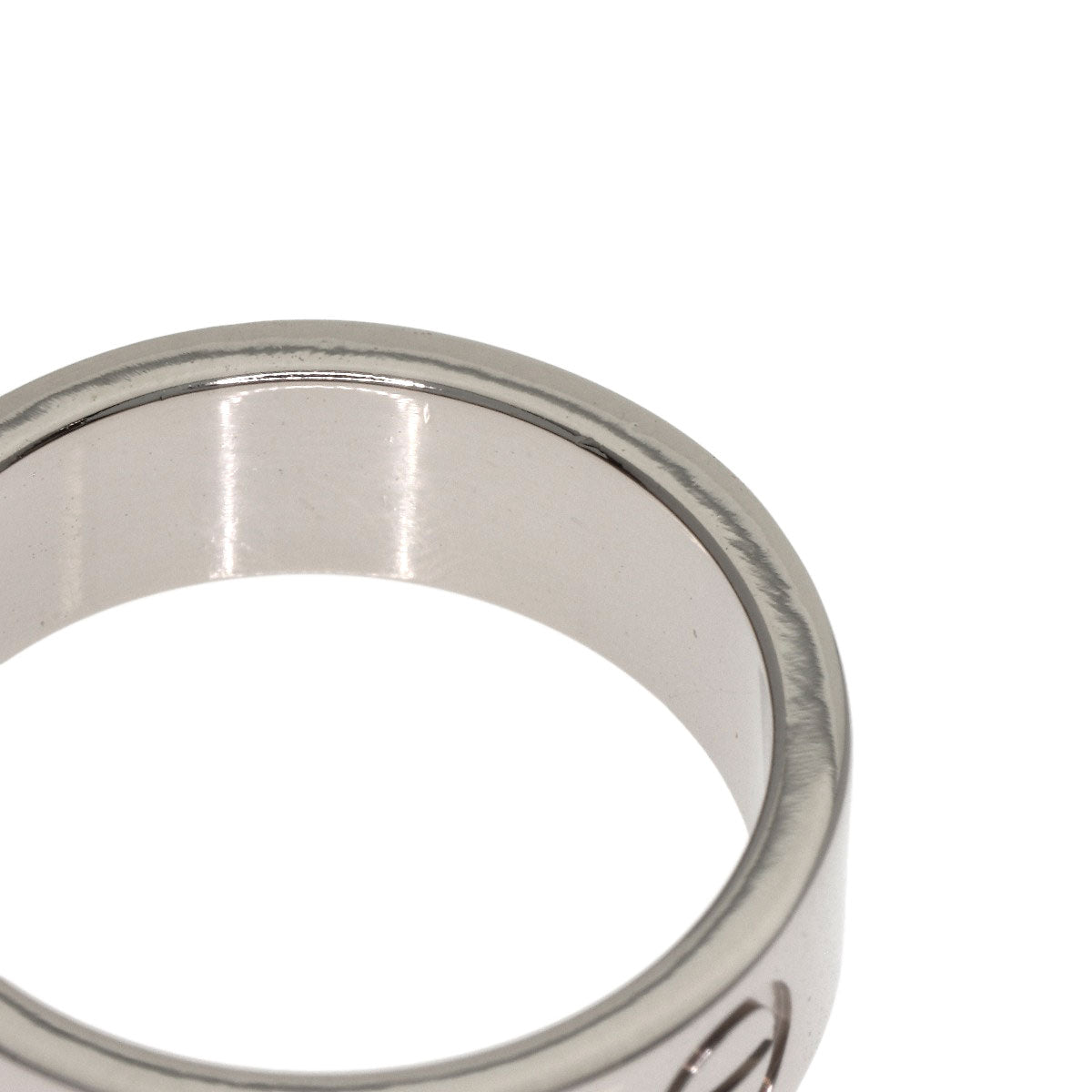 CARTIER love ring #50 Ring K18 White Gold Ladies [Used]