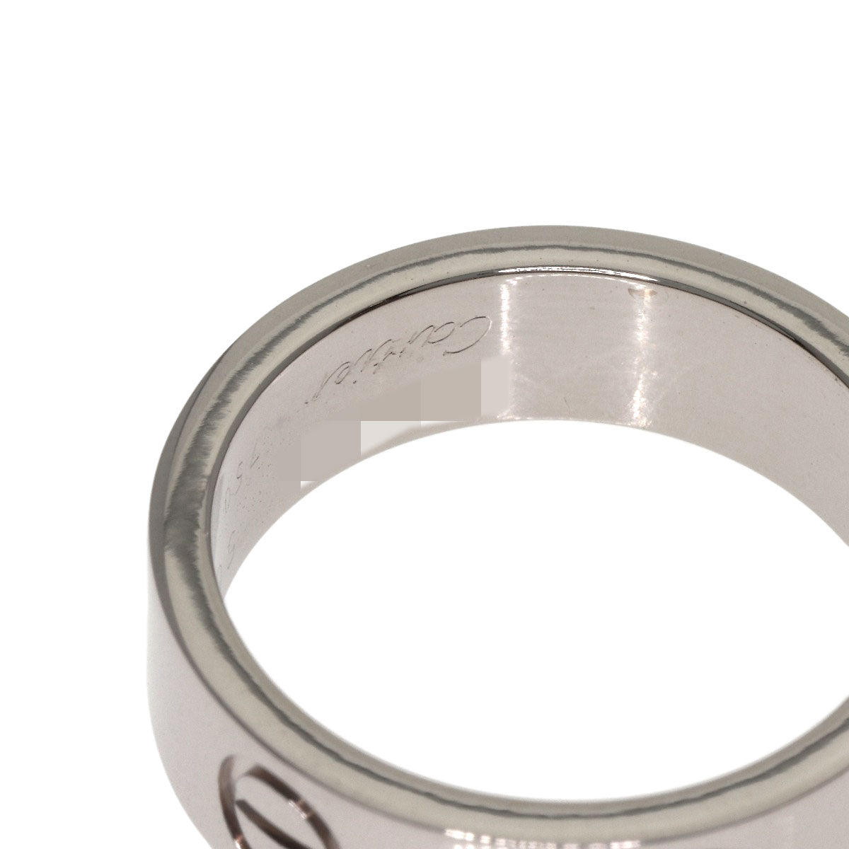 CARTIER love ring #50 Ring K18 White Gold Ladies [Used]