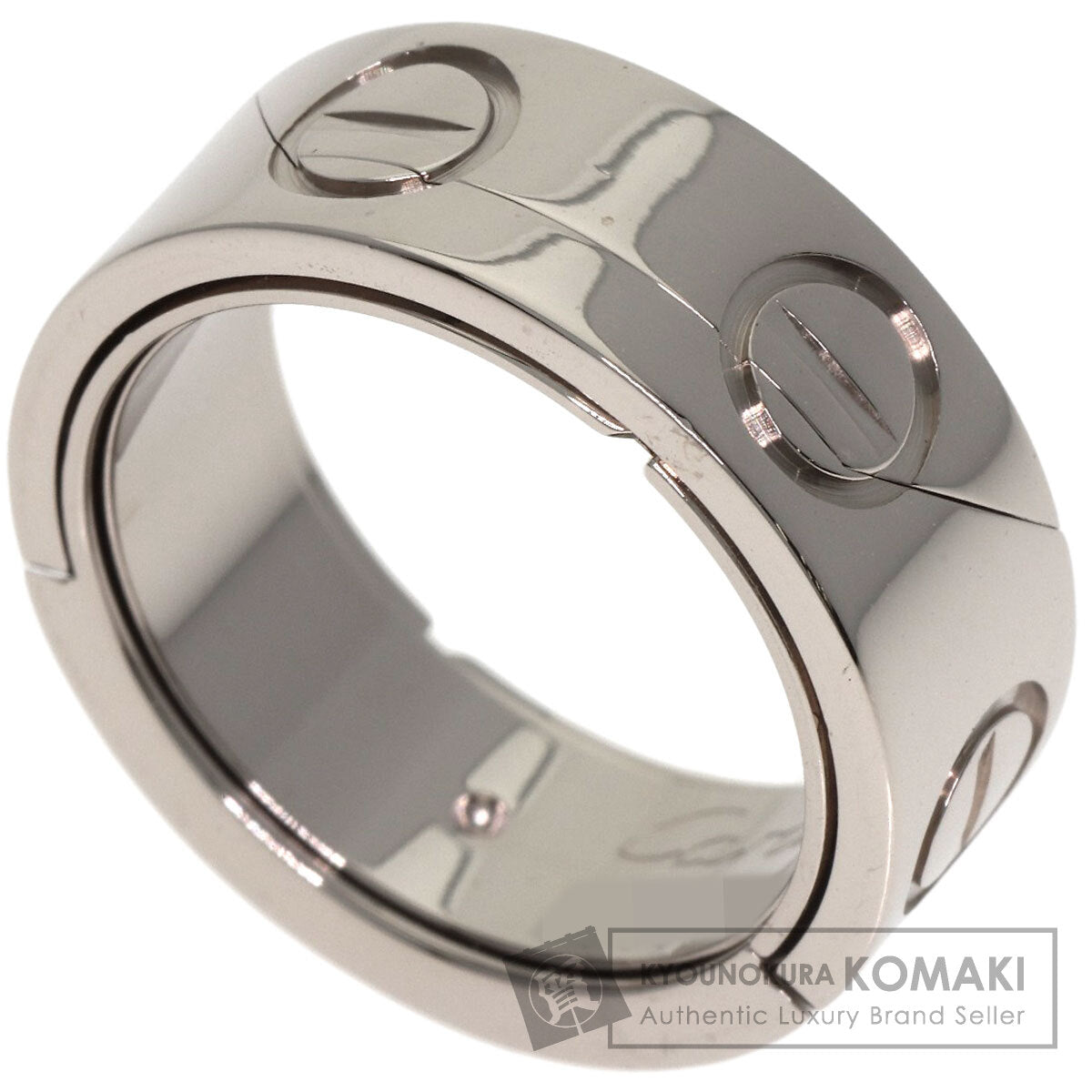 CARTIER Astro love ring #48 Ring K18 White Gold Ladies [Used]