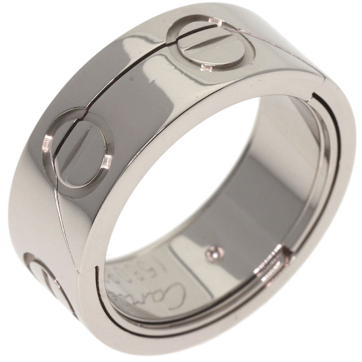 CARTIER Astro love ring #48 Ring K18 White Gold Ladies [Used]