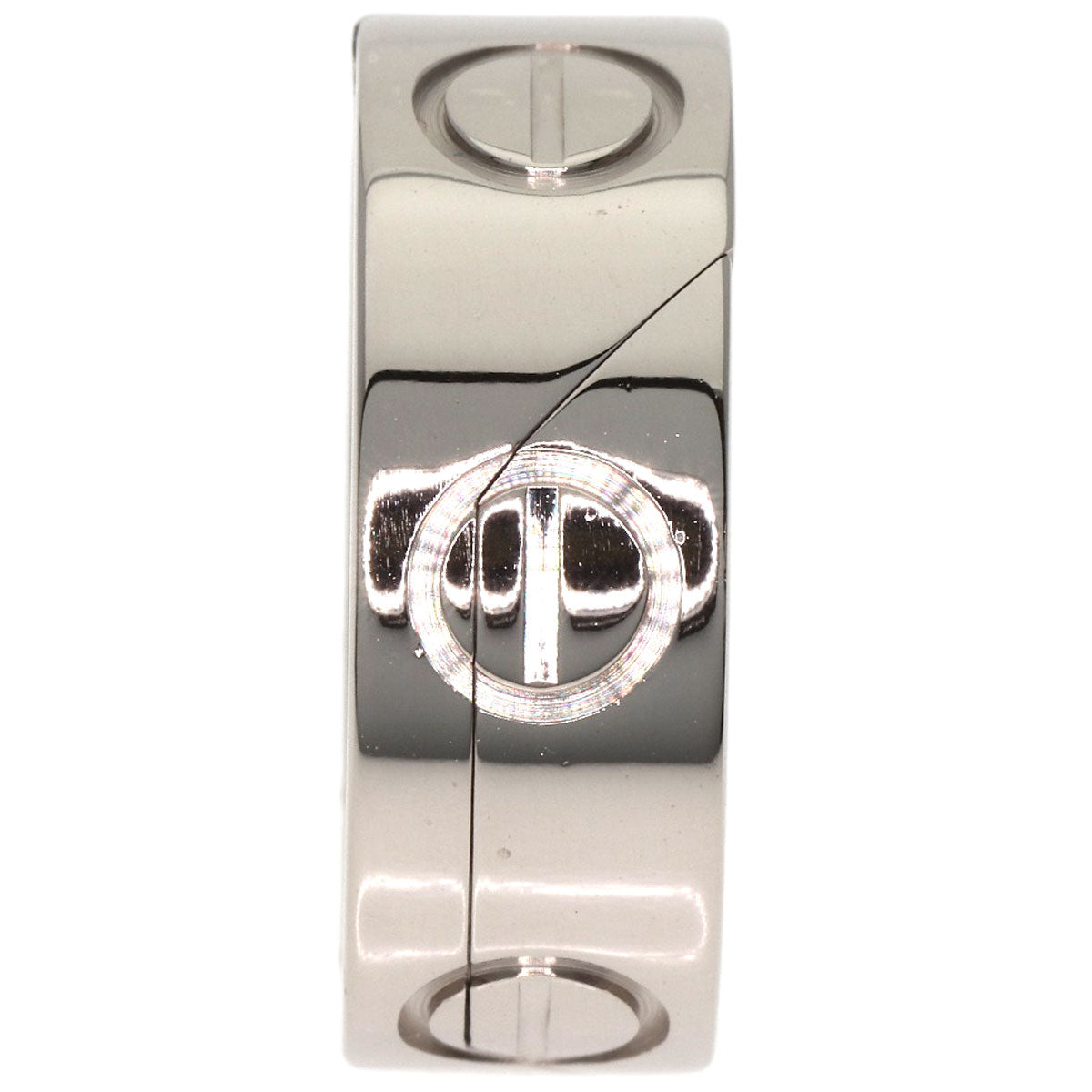 CARTIER Astro love ring #48 Ring K18 White Gold Ladies [Used]