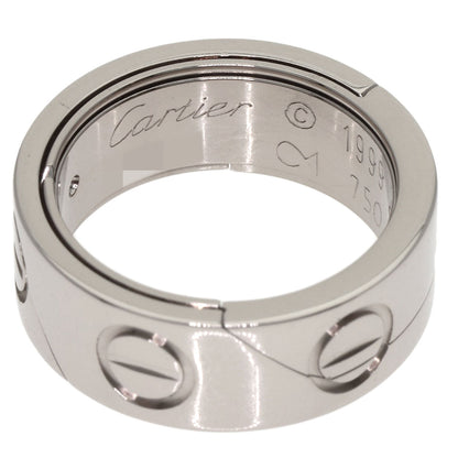 CARTIER Astro love ring #48 Ring K18 White Gold Ladies [Used]