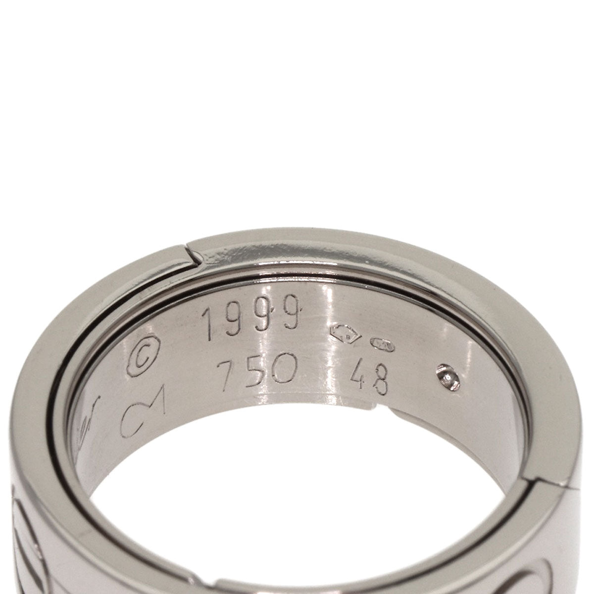 CARTIER Astro love ring #48 Ring K18 White Gold Ladies [Used]