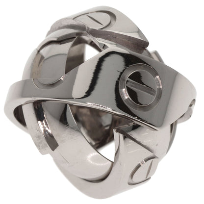 CARTIER Astro love ring #48 Ring K18 White Gold Ladies [Used]