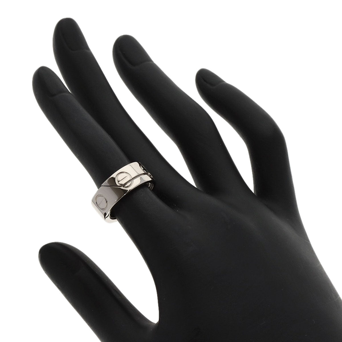 CARTIER Astro love ring #48 Ring K18 White Gold Ladies [Used]