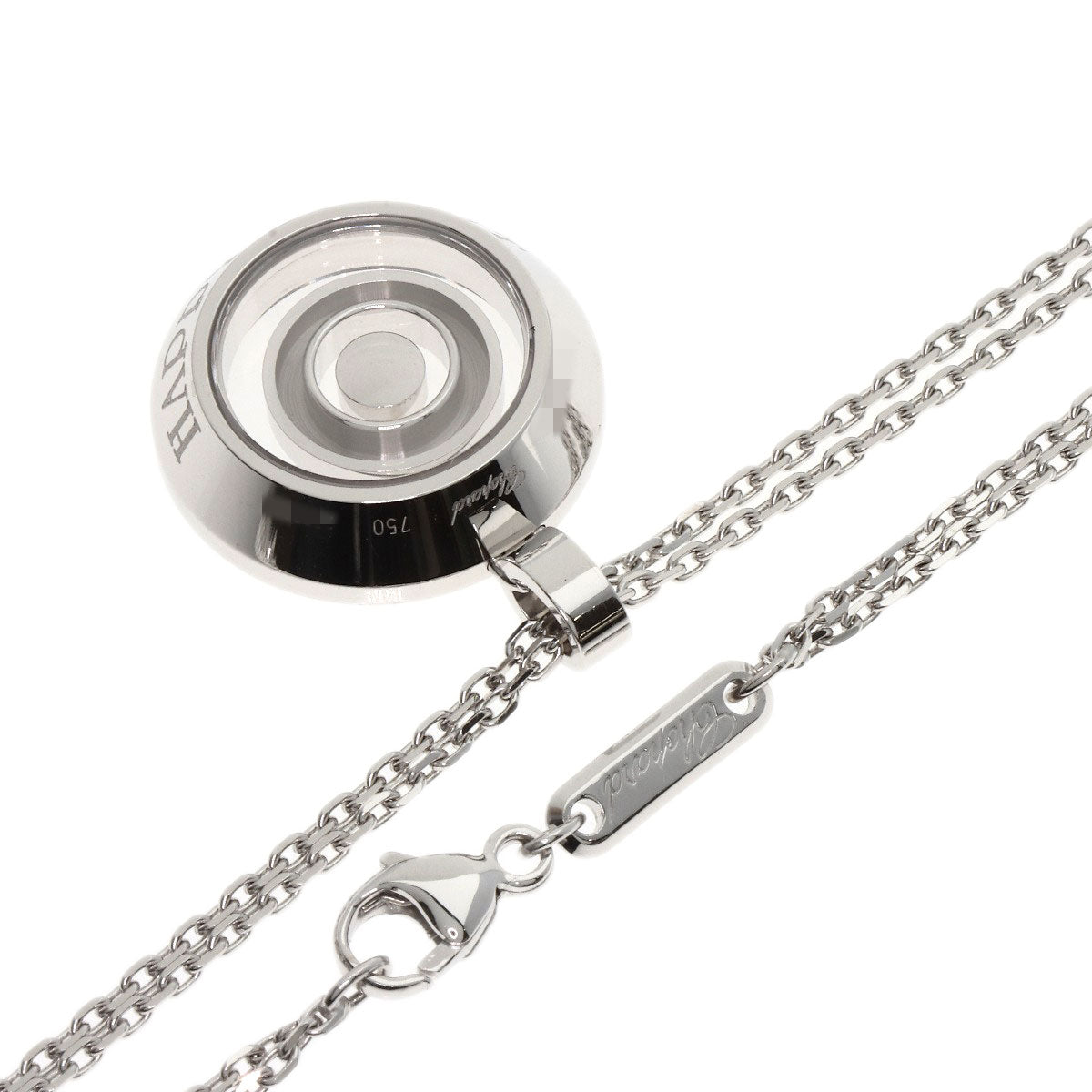 Chopard Happy diamond Necklace K18 White Gold Ladies [Used]