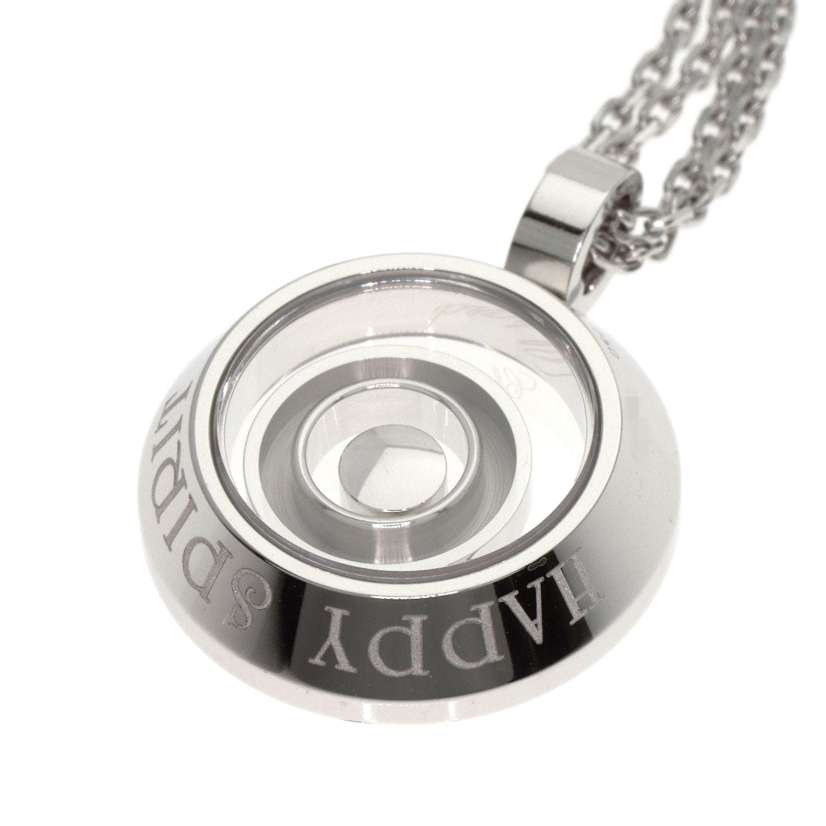 Chopard Happy diamond Necklace K18 White Gold Ladies [Used]