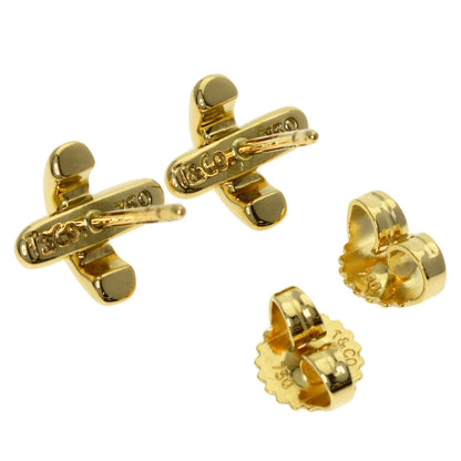 TIFFANY&Co. Cross-stitch earring K18 Yellow Gold Ladies [Used]