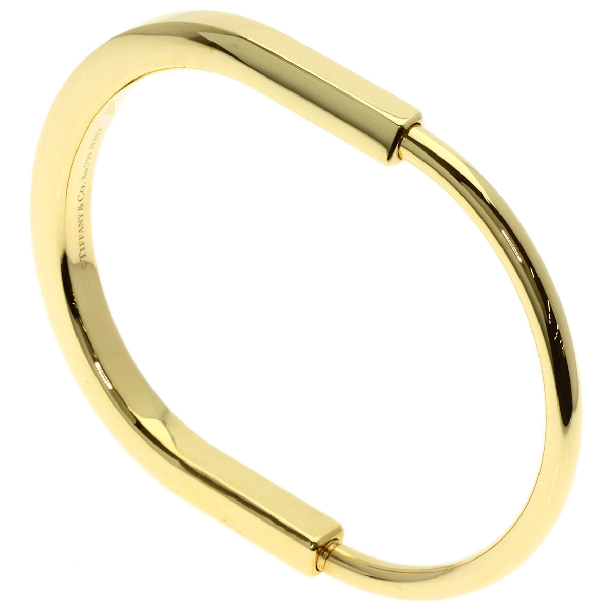 TIFFANY&Co. rock bangle Bracelet K18 Yellow Gold Ladies [Used]