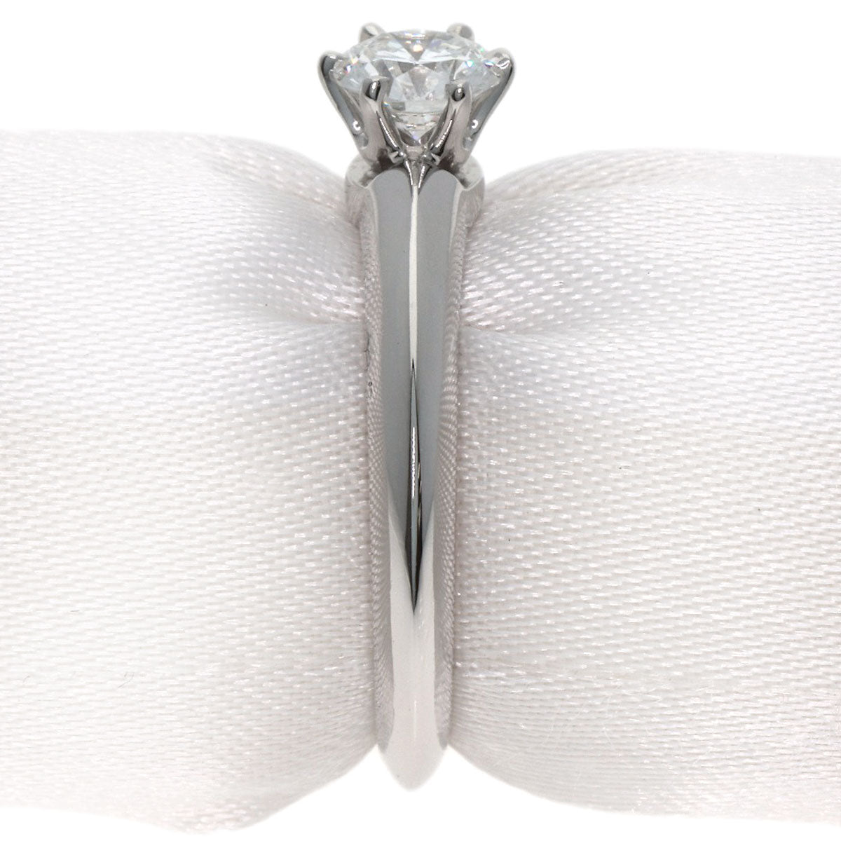 TIFFANY&Co. Solitaire 1P Diamond Ring Platinum PT950 Ladies [Used]