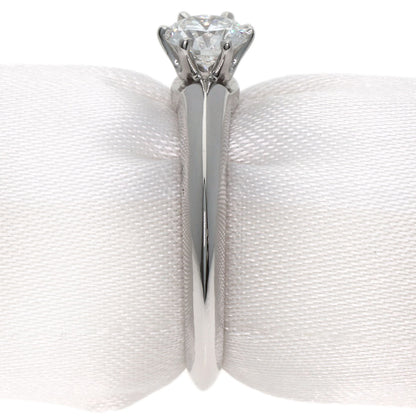 TIFFANY&Co. Solitaire 1P Diamond Ring Platinum PT950 Ladies [Used]