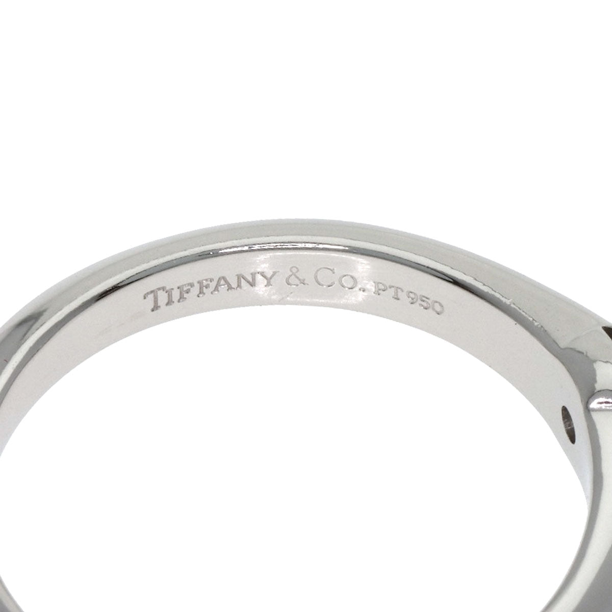 TIFFANY&Co. Solitaire 1P Diamond Ring Platinum PT950 Ladies [Used]